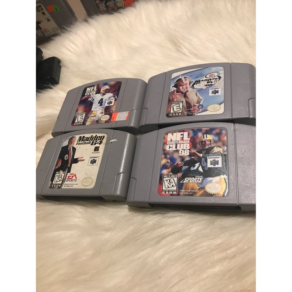 Nintendo 64 nfl games lot (b10)